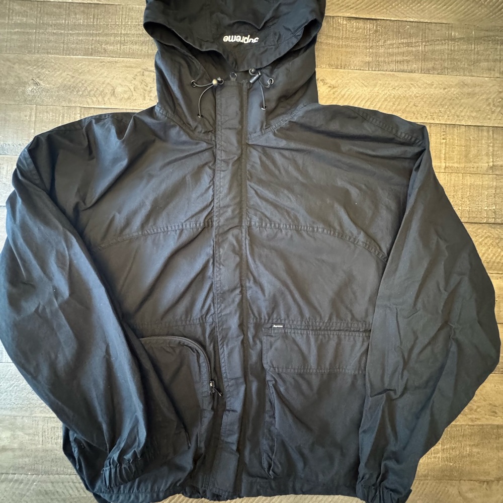Supreme Black Windbreaker Jacket